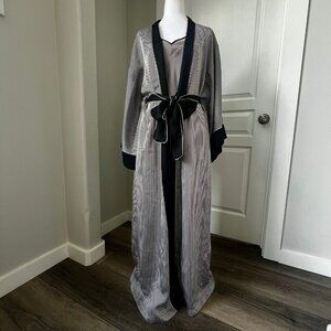 Victoria Secret Collection Gold Label Vintage Robe & Chemise Vintage Silky Gown